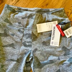 Mondetta Gray and Black Camouflage Leggings